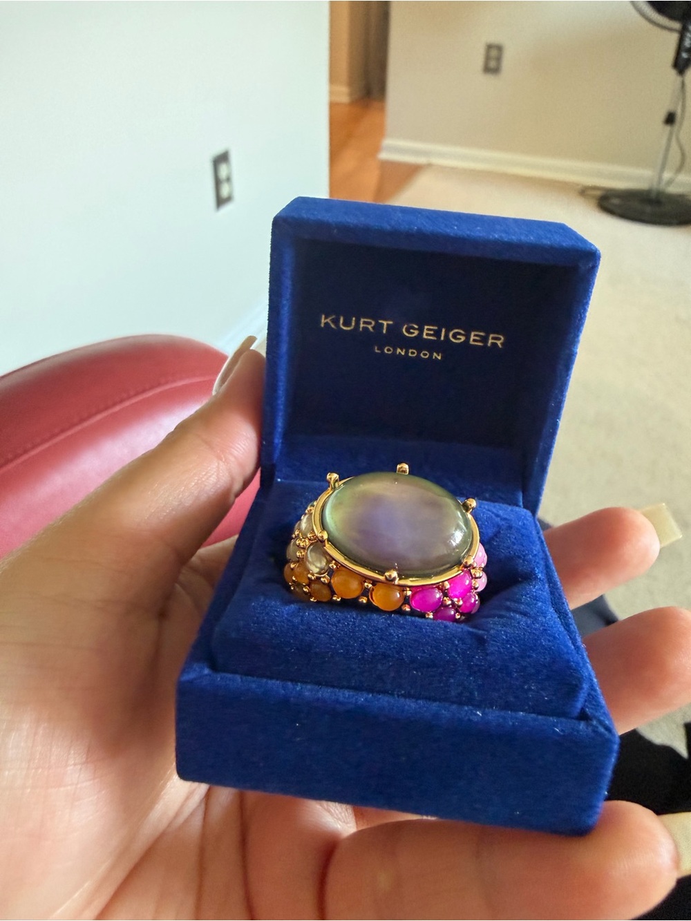 Kurt Geiger Color Mood Ring size 8